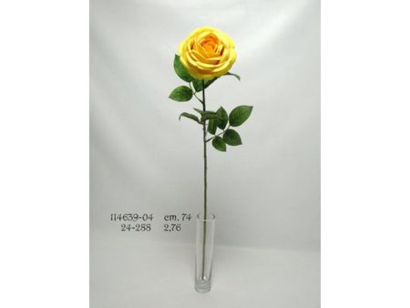 Rosa gialla 74cm 114639 For Cheap