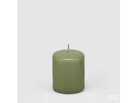 Candela moccolo 7.5x6cm verde 613553.88 Online Hot Sale