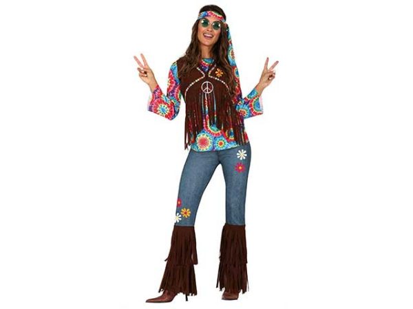 Costume da hippie da adulta taglia 38-40 For Sale