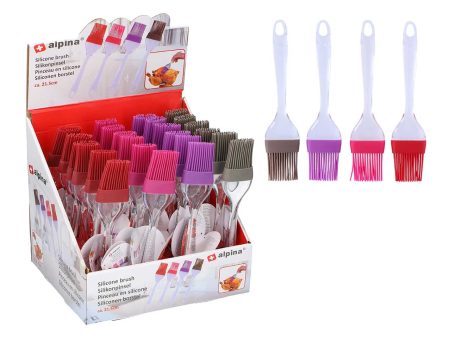 Pennello da cucina in silicone manico in plastica 21,5cm For Cheap