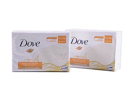 Dove saponetta 100gr 2 pezzi cream oil Hot on Sale