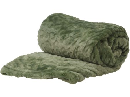 Coperta di flanella misura 125x150cm colore verde Online Sale