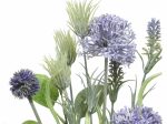 Mazzo di fiori di alium e lavanda su stelo in plastica 2 assortimenti di colori 25xh.48cm Online Hot Sale