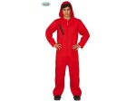 Costume da condannato con cappuccio rosso da adulto taglia s 46-48 Fashion