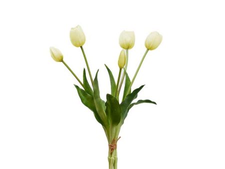 Tulipano gomm.bianco h40cm 214959.10 For Cheap