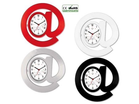 Orologio da parete cassa in abs chiocciola d.30cm con quadrante bianco in 4 colori assortiti Hot on Sale