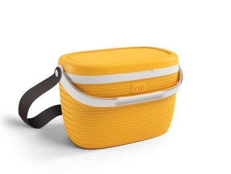 Minifrigo portatile con manico colore giallo 18l - 28x40x25 cm - Adriatic Cheap