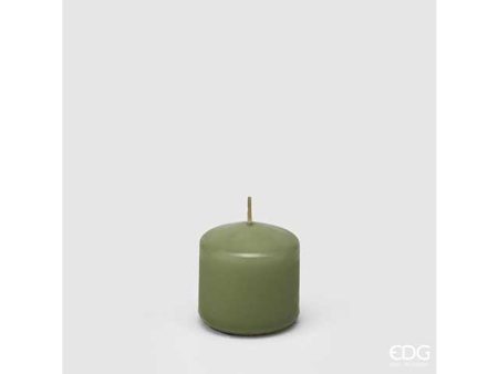 Candela moccolo 5x5cm verde 613550.88 For Discount