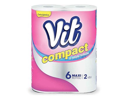 Vit carta igienica vit compact 6 rotoli 2 veli on Sale