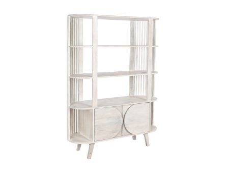 Libreria mango misura 116x40x160cm colore bianco Online Hot Sale