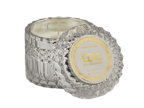 Candela crystal con vaso h.8,5xd.9cm 160gr Online now