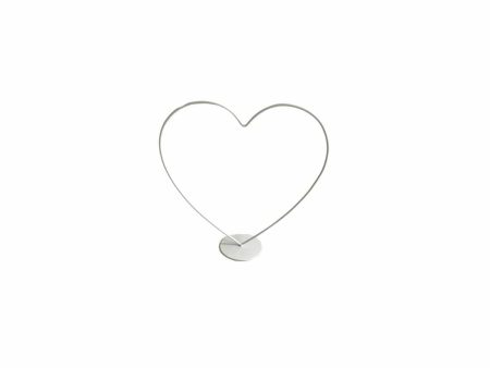 Cuore su piedistallo colore bianco d.25cm For Discount