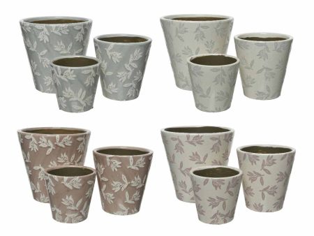 Vaso in terracotta 3 pezzi 850407 Online Hot Sale