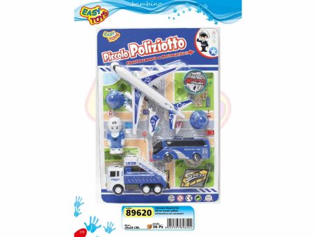 Set mezzi polizia retrocarica 89620 Supply