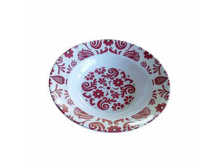 Piatto fondo melam.23cmrosso me-1645-0852 Online