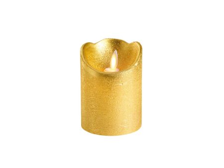 Candela led 7,5xh.10cm oro b.caldo 480617 For Discount