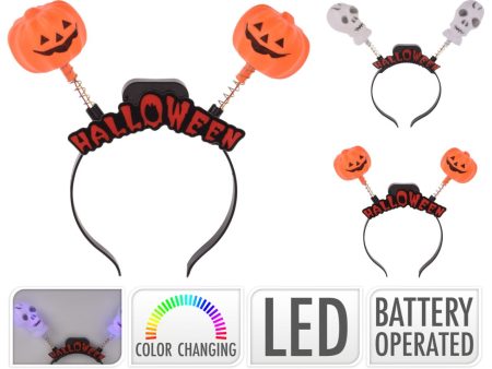 Cerchietto halloween con led in 2 modelli assortiti on Sale