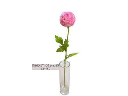 Ranuncolo rosa 43cm ds001271 Discount