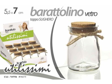 Barattolo con tappo in sughero 5,5x7,3cm Supply