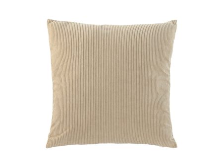 Cuscino in poliestere misura 45x15x45cm colore beige Cheap