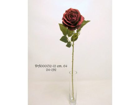 Rosa spruzzata 64cm bordeaux d000132 Discount