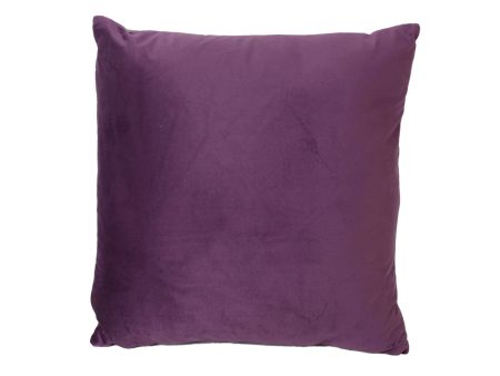 Cuscino in velluto colore viola quadro cm40x40xh10 Sale