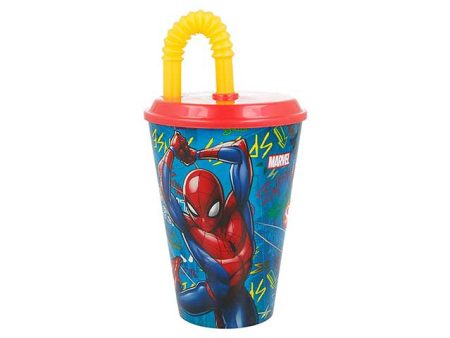 Spiderman bicchiere c c 430ml st37930 Online Hot Sale