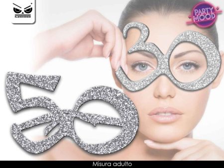 Occhiali silver glitter 50anni st5089 Fashion