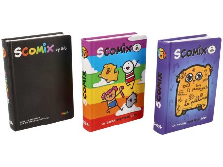 Comix agenda scottecs by sio 16 mesi medium formato 12x16,5cm con 512 pagine a colori For Discount