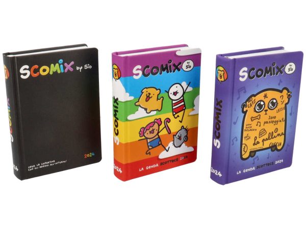 Comix agenda scottecs by sio 16 mesi medium formato 12x16,5cm con 512 pagine a colori For Discount