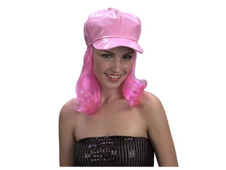 Parrucca con cappellino rosa 071284 $ Online