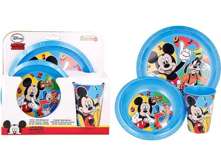 Mickey set merenda 3 pezzi 50115 Sale