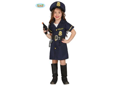 Costume da poliziotta bambina taglia 5-6 anni Online