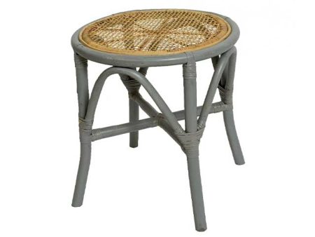 Sgabello in rattan grigio 827344 on Sale