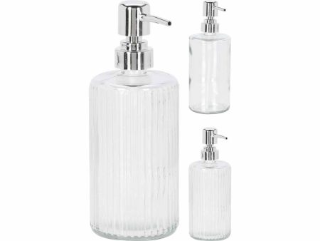 Dispenser sapone vetro 8x19cm Discount