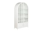 Vetrina metallo cristallo 91x36,5x172 bianco Online Sale