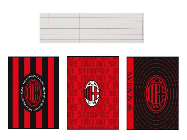 Quaderno milan maxi a4 80gr fogli 80 rigatura A - la confezione comprende 10 quaderni - assortiti Online now