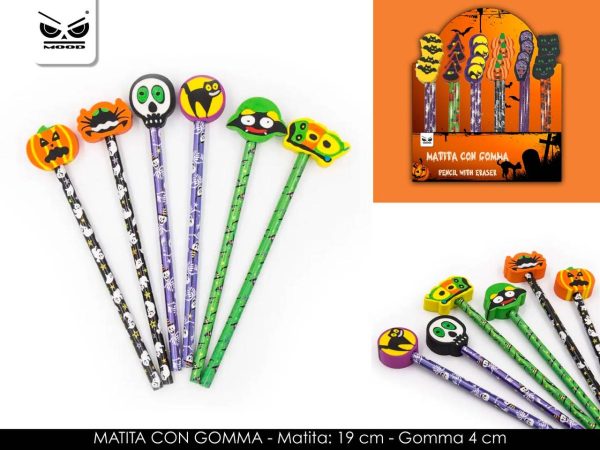 Matita con gomma halloween on Sale