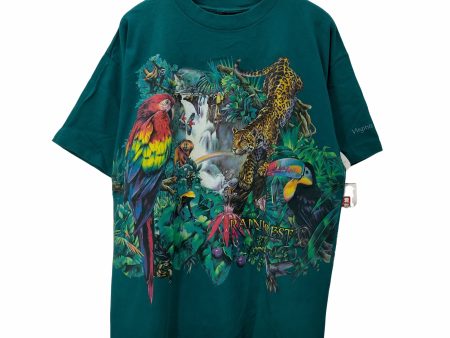 ハビタット Habitat 90S アニマル 両面プリント クルーネック 半袖Tシャツ  メンズ import：L Sale