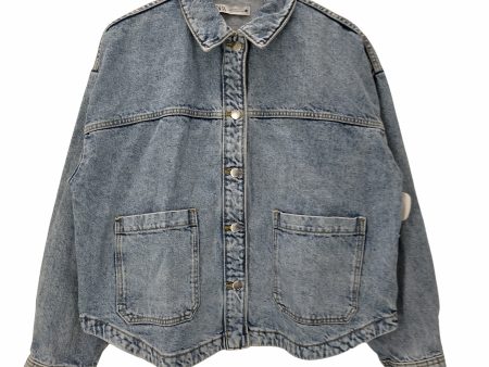 ザラ ZARA ウォシュドデニムジャケット レディース JPN：L Fashion