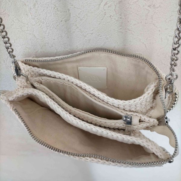 ザラ ZARA STUDDED MACRAME WALLET CROSSBODY BAG レディース Hot on Sale