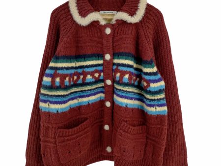 Moromoro  Striped Jacquard Loose Knitted Cardigan レディース  3 Discount