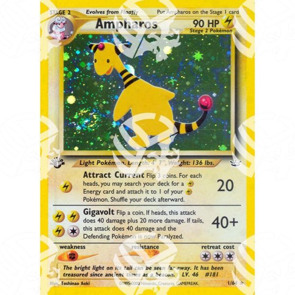 Neo Revelation - Ampharos - Holo Rare 1 64 Hot on Sale